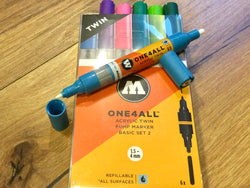 Molotow Acrylmarker One4all Twin Basic 6er-Set