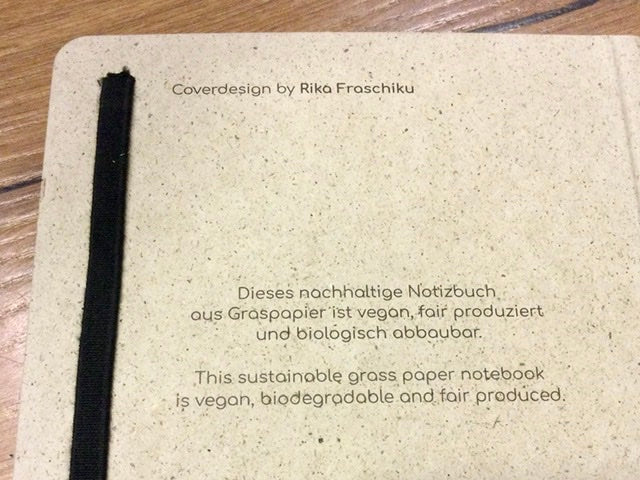 Notizbuch A5 Nari punktiert Graspapier vegan