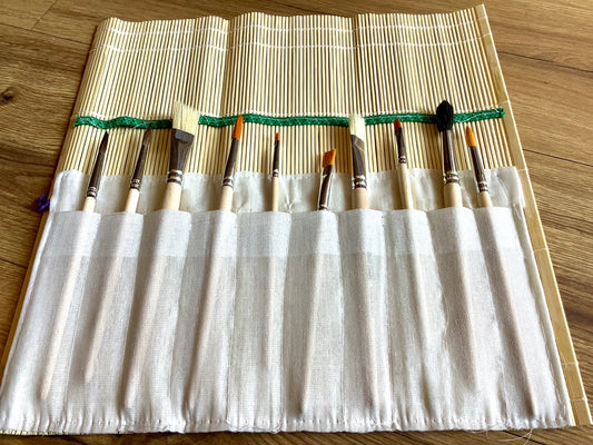 Pinselmappe Bambus leer 33x33cm