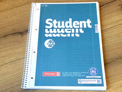 Collegeblock Duo kariert/liniert "Student"