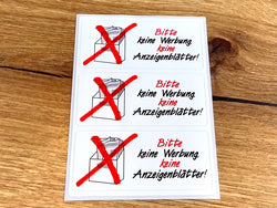 Aufkleber "Keine Werbung" wetterfest HERMA