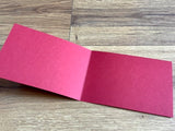 Klappkarte B6 quer dunkelrot 11,5x16,5cm