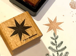 X-Mas Stempel Stern 5 (Cats on appletrees)