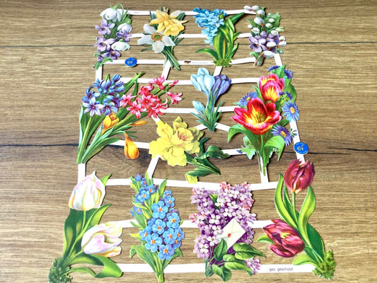 Glanzbilder Frühlingsblumen 7413