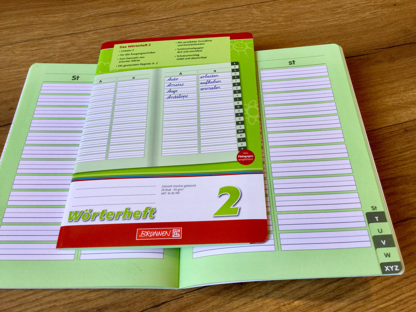 Wörterheft A5 Vokabelheft Register A-Z°