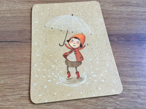 Postkarte Regenschirm (Gutrath)