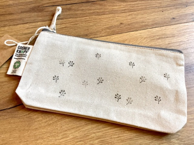 Federtasche Bio-Baumwolle naturweiß fair