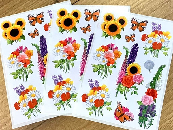 Aufkleber Sticker Blumen Herma 3Bl 3369
