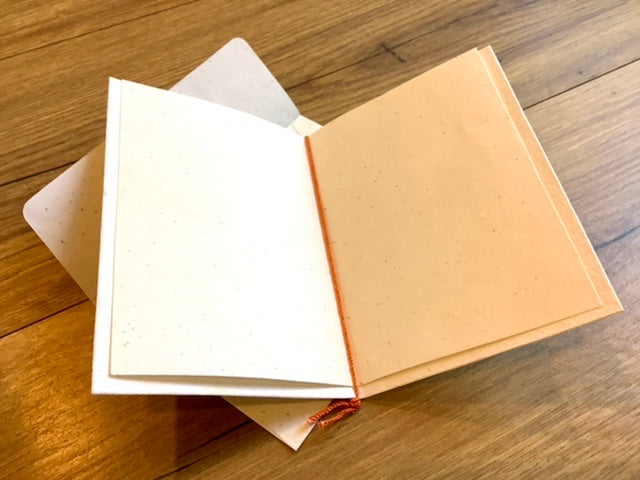 Klappkarte+Kuvert A6/ C6 Hot Chili Bütten