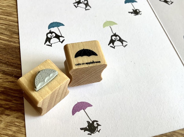 Stempel Schirmchen (Cats on appletrees)