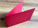 Klappkarte B6 quer dunkelrot 11,5x16,5cm