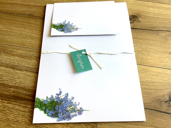 Briefpapier-Set 12xA4 Vergissmeinnicht