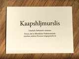 Postkarte Wortschatz daniels cards°