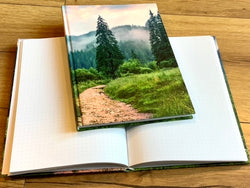 Hardcover A5 Berglandschaft Punktraster