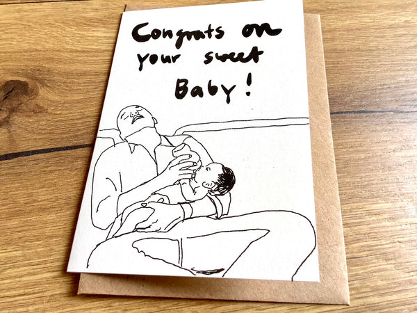 Briefkarte Congrats On Your Sweet Baby