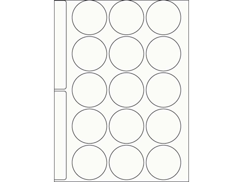 Runde Etiketten aus weißem Recyclingpapier mit einem Durchmesser von 31mm. Erhältlich bei Polly Paper - Umweltfreundlicher Bürobedarf in Berlin  Mitte