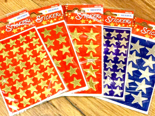 X-Mas Sterne Sticker Herma 3Blatt°