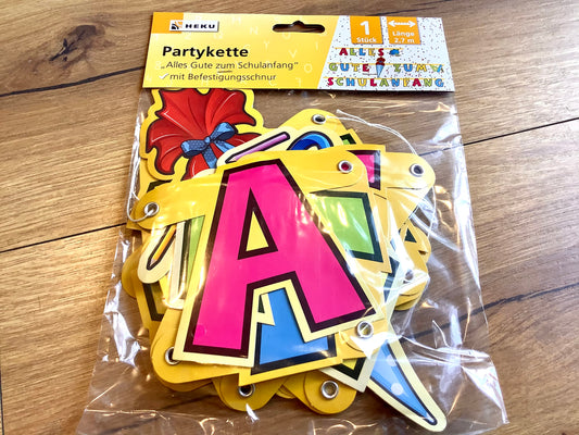 Girlande für Einschulungsfeier Schulstart