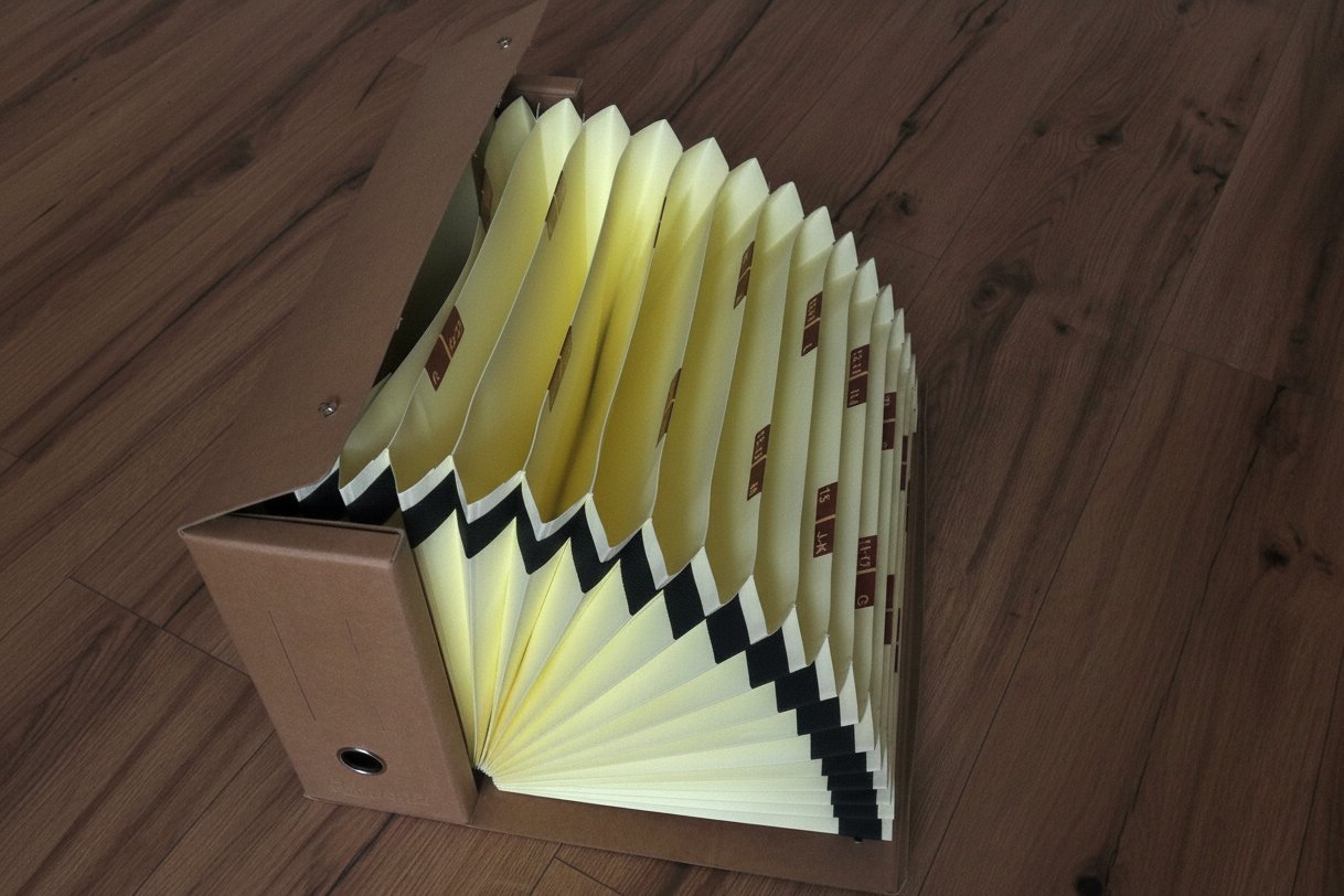 Fächermappenbox Schwarz Recycled A4