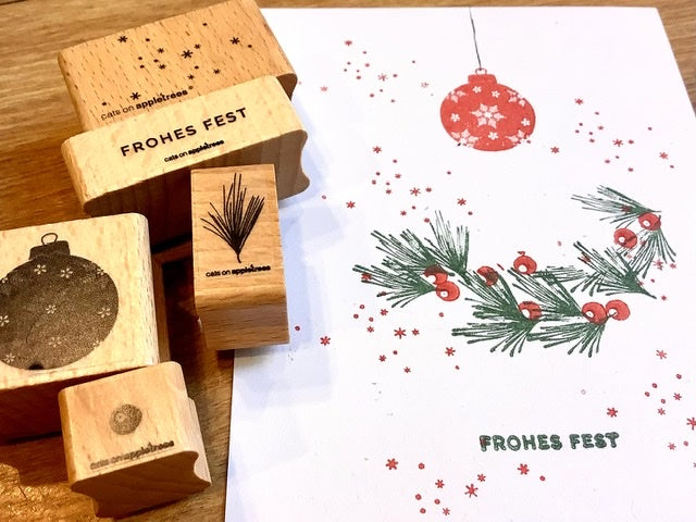 Holzstempel Weihnachten Cats on appletrees°