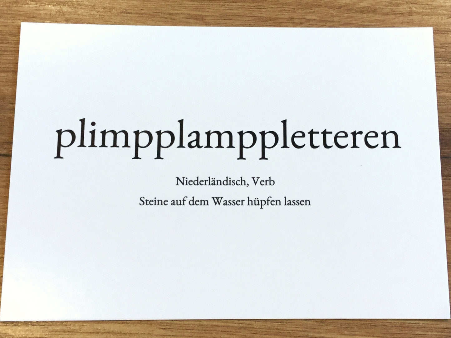 Postkarte Wortschatzkarte daniels cards 2°