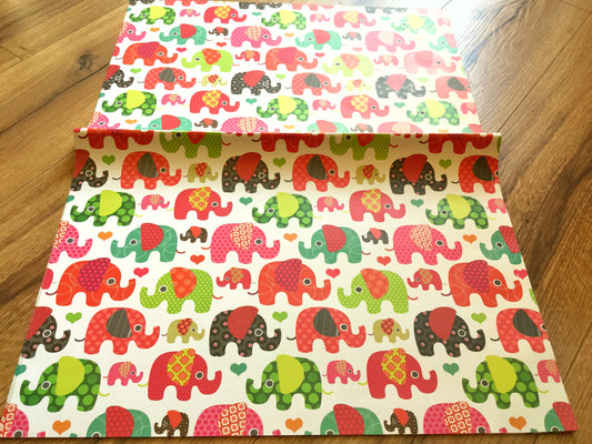 Geschenkpapier Elefanten recycelt 50x70cm