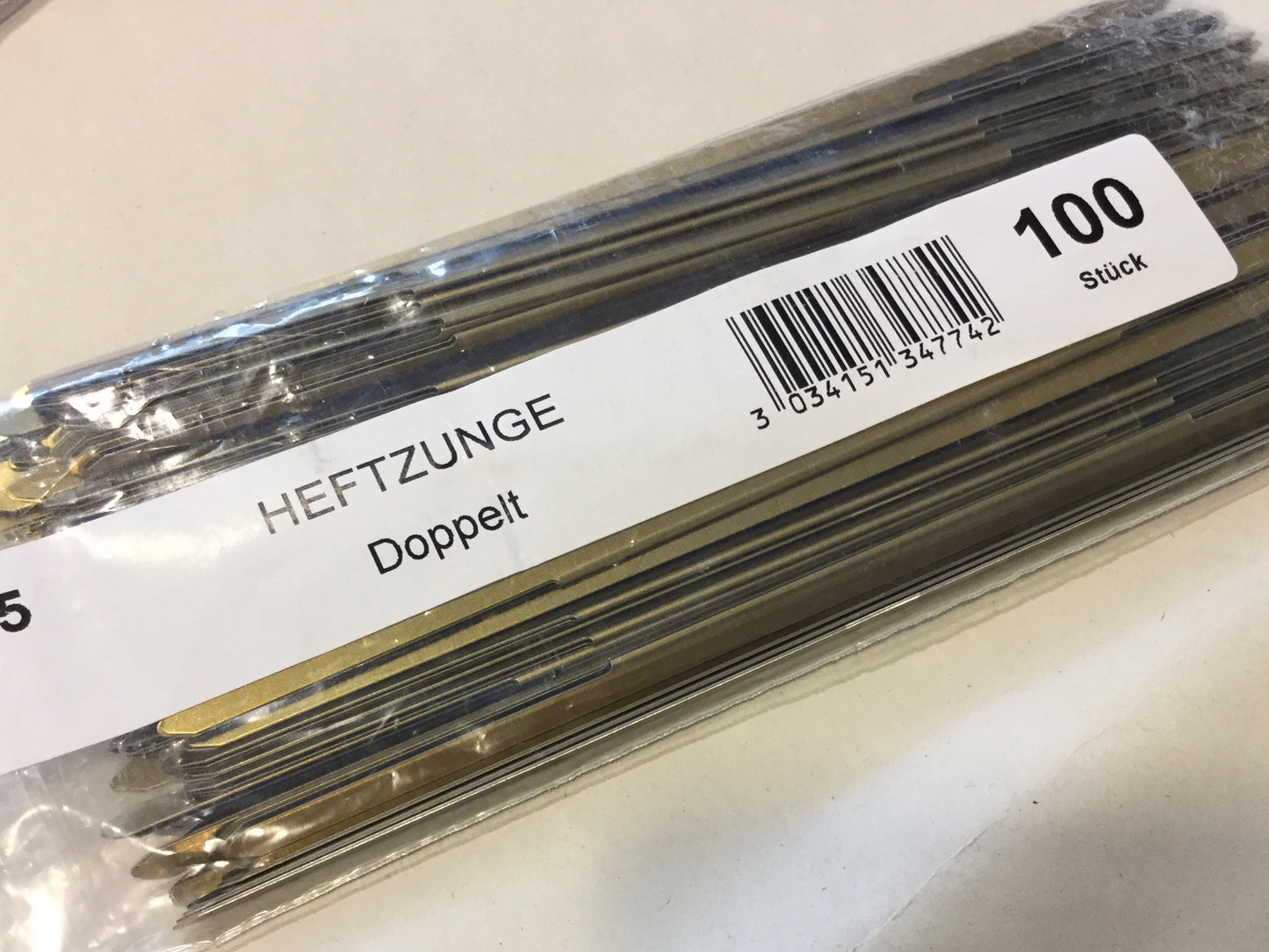 Heftzunge Metall Messing Leitz°