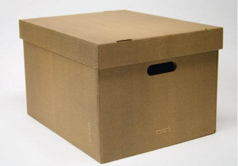 Rappelkiste Papiertiger 42x35x27 braun-schwarz