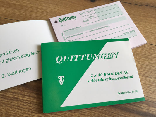 Quittungen A6 SD 2x40Bl Penig 4100 netto