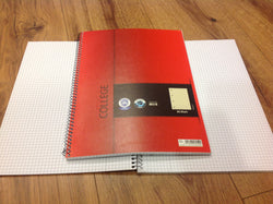 Collegeblock kariert 80Bl A4 rot