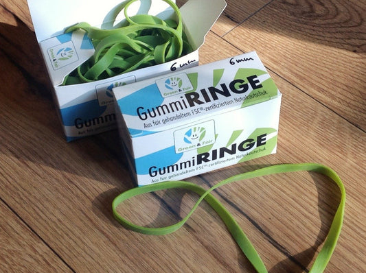 Gummiringe grün FSC 50g Green&Fair°