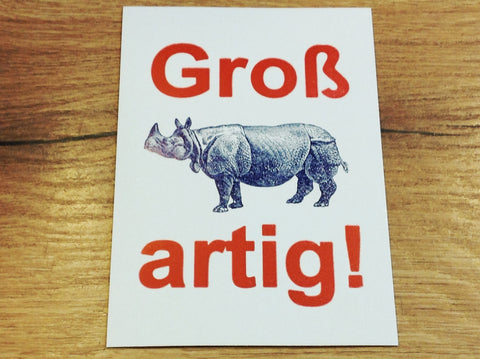 Postkarte Großartig! (gute&böse)