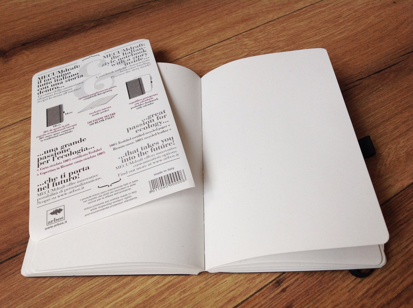Notizbuch MECUM draft 10x16 RC-Leder°