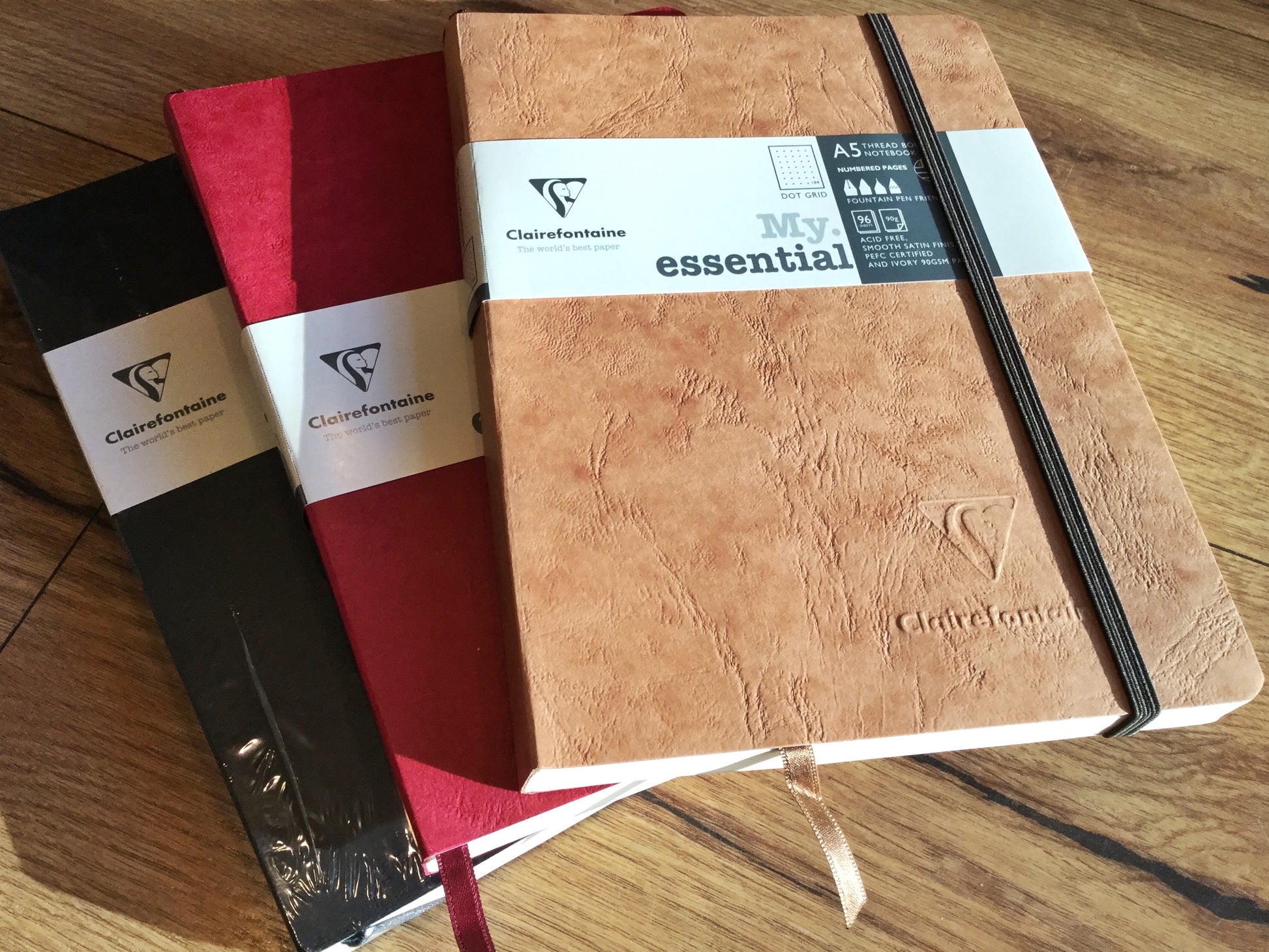 Notizbuch A5 Bullet Journal nummerierte Seiten mit 90g von Clairefontaine - erhältlich bei Polly Paper Schreibwaren in Berlin-Mitte