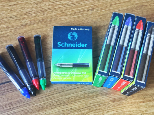 Patronen für Tinteroller 5St. Schneider 852° - Polly Paper - Umweltfreundliche Schreibwaren