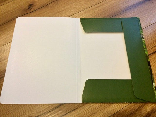 Sammelmappe A4 Gummizug Baum Recyclingpappe