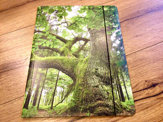 Sammelmappe A4 Gummizug Baum Recyclingpappe