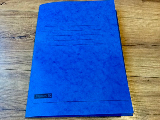 Schnellhefter mit Einstecktasche blau A4 Brunnen Manilakarton