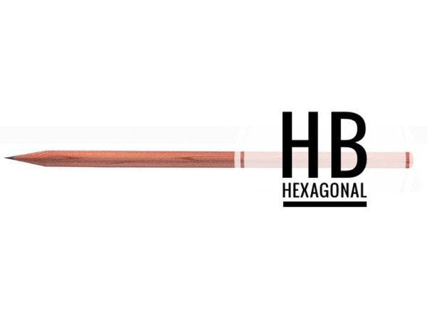 Grafitstifte HB hexagonal FSC natur einzeln