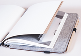 Taschenbegleiter BS_20 Leder M Roterfaden +Gratiskalender 2025