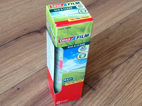 tesafilm eco clear 10 Rollen 10m 15mm - Polly Paper