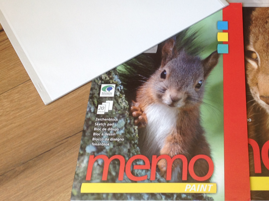 Zeichenblock 20Bl 100g memo° - Polly Paper