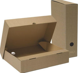 Archivbox 10 St. Papiertiger braun Nadelstreifen