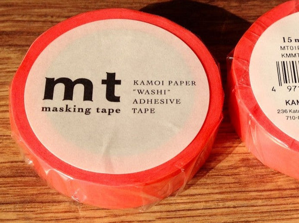 mt tape shocking red - Polly Paper