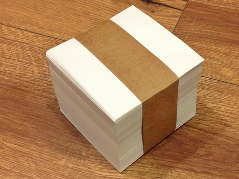 Nachfüllung Zettelbox 800Bl 9,5x9,5 cm RC-weiß - Polly Paper
