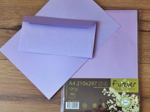 50 A4-Bogen 120g/m² forever lila flieder - Polly Paper