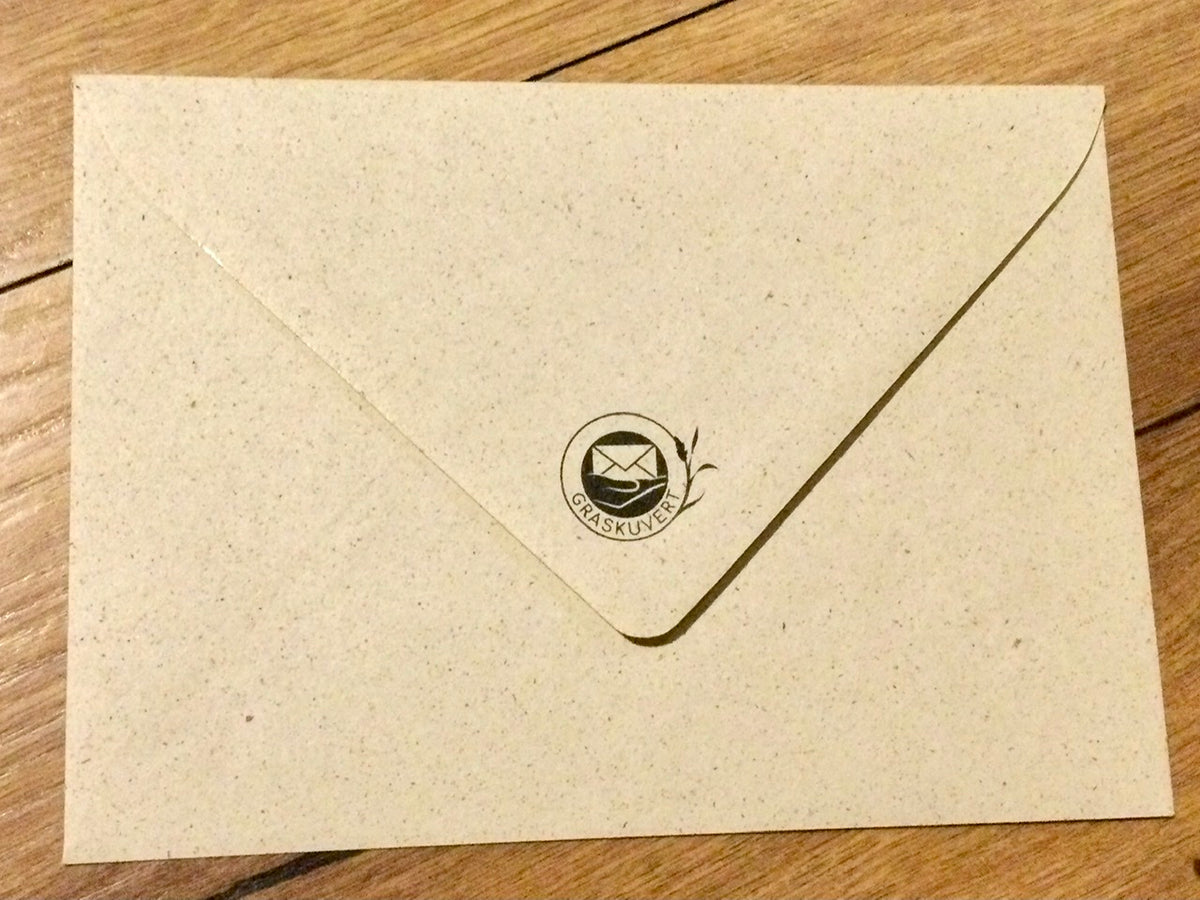 Briefumschlag C6 Graspapier° - erhältlich bei Polly Paper  - Schreibwaren in Berlin-Mitte