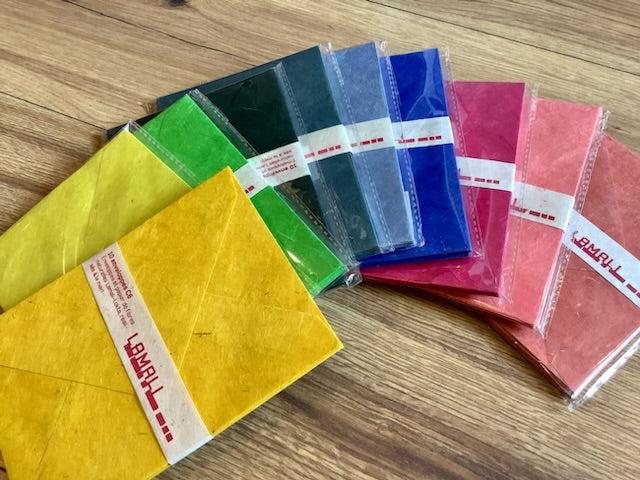 Briefumschläge 10x C6 Nepalpapier Lamali°