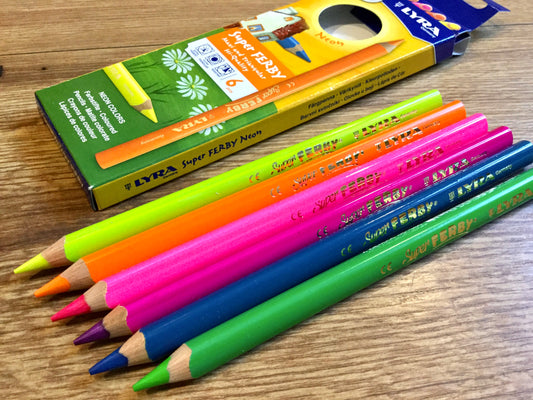 Neon-Buntstifte LYRA SuperFerby 6St. Trockentextmarker