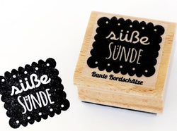 Stempel Bordschätze 3x3cm Süße Sünde - Polly Paper